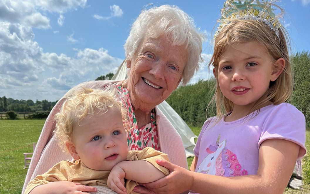 Irene and her family